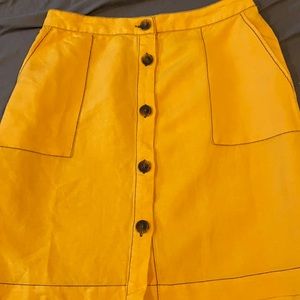 Button front skirt